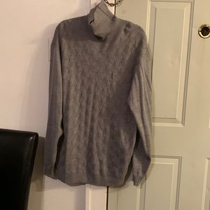 LÍNEA UOMO Men’s Pullover Turtleneck Sweater Big and Tall